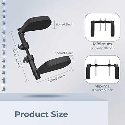 Adjustable Car Headrest Pillow, Road Pal Headrest, U-Shaped Travel Sleeping Pillow for Kids & Adults, Head Neck Support Only Suitable for Car Seat Headrest with Poles, Black - color: Black