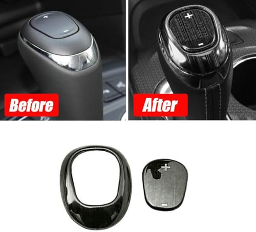 for Chevrolet Equinox Black Titanium 2018 2019 2020 2021 Gear Shift Knob Head Cover Trim