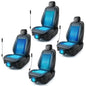 ZONETECH Black Cooling Car Seat Cushion 4-Pack 12V Automotive Adjustable Temperature Comfortable Car Seat Cooling Pad, Cooling Car Seat Cover for Car SUV Truck Universal Fit - color: Black 4 Pack
