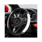Bling Car Steering Wheel Cover, 15 Inch Sparkly Rhinestone Soft Leather Steering Wheel Protector, Non-Slip Universal Auto Elastic Steering Wheel Covers for Women Girls (White) - color: White