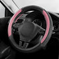 Skechers Air-Cooled Steering Wheel Cover,Leather Car Steering Wheel Cover Universal Fit 14" 1/2-15" Car Wheel Protector for Men Women Fit Suvs,Vans,Sedans,Car,Trucks,Pink - color: Pink