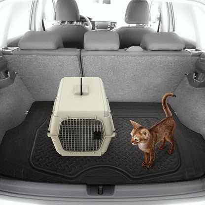 FH Group ClimaProof Universal Cargo Mat – All-Weather, Trimmable Trunk Mat (48" W x 32" D) – Fits Most Cars, SUVs & Trucks – Beige - color: Beige, size: Small