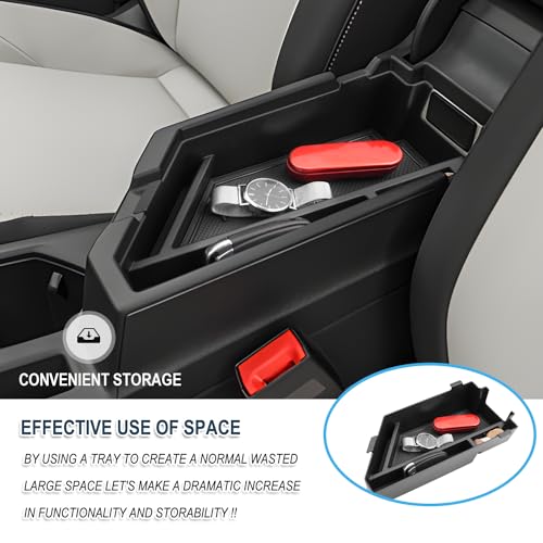 Ruiya 2026 Jetta Center Console Organizer for VW Jetta 2026 Accessories ABS Material Armrest Glove Tray Compatible with 2020-2026 VW Volkswagen Jetta - color: 2020-2026 VW Jetta