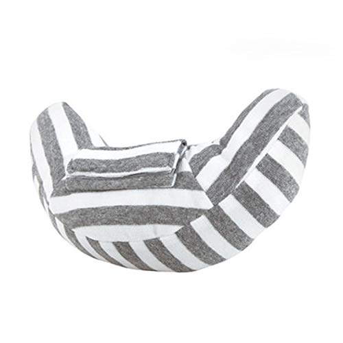 Kids Car Seat Travel Neck Pillow Soft Neck Support Cushion Car Seat Belt Cover Cushion Pillow Car Seatbelt Shoulder Pad Head Neck Support Pillow Seat Strap Pillow for Car Airplane Pushchair Travel - color: 2pcs X Gray Strips