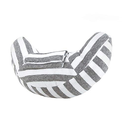 Kids Car Seat Travel Neck Pillow Soft Neck Support Cushion Car Seat Belt Cover Cushion Pillow Car Seatbelt Shoulder Pad Head Neck Support Pillow Seat Strap Pillow for Car Airplane Pushchair Travel - color: 2pcs X Gray Strips