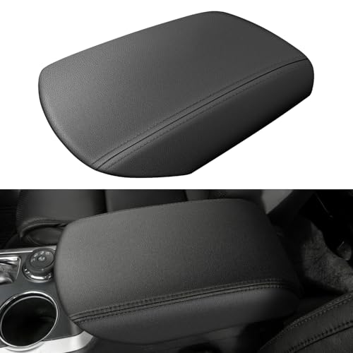 Center Console Armrest Cover Compatible with Ford Explorer 2011-2019 Accessories, Premium Leather Arm Rest Cover Pad, Car Middle Console Cover (Black) - size: 2011-2019 Ford Explorer