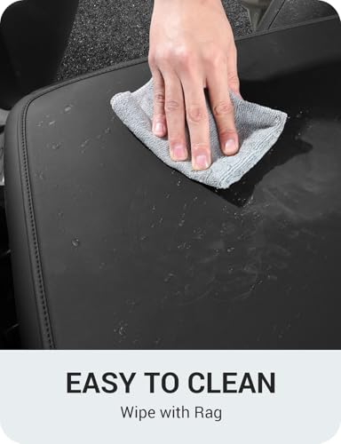 BASENOR 2020-2024 Tesla Model Y Rear Seat Back Cover All Weather Second Row Seats Back Liner Protector Rear Backrest Cover Mats Proprietary Design for 5-Seater Model Y 3PCS - size: 2020-2024 Model Y