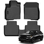 Auxko All Weather Floor Mats Fits for Honda HR-V Include Hybrid 2023 2024 2025 2026 TPE Rubber Liners All Season Guard Odorless Anti-Slip Mats for 1st & 2nd Row - size: hrv|2023-2026|floor mats