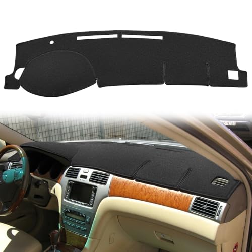 Dash Cover Mat Custom Fit for Lexus ES300 ES330 2002 2003 2004 2005 2006, Dashboard Cover Pad Carpet Protector F116 (Black) - color: 02-06 ES300 ES330 Black