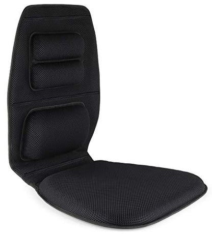 FOMI Premium Gel Cushion and Firm Back Support | Seat Cushion Pad and Upper Lower Thoracic and Lumbar Pillow for Car, Office Chair | Pressure Sore, Coccyx Pain Relief | Posture Aid (Grid Gel) - size: Back - 19"