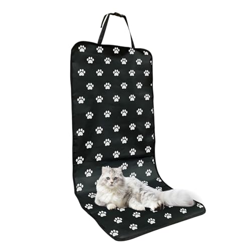 Pet Car Cover - Waterproof Seat Pad, Non Slip Cushion Protector, Soft Sturdy Easy Install, Interactive Keeps Seats Clean, Excellent Pet Travel Gear, Family Road Trip Sedan Truck 41.73x19.29 Inches - color: Black and white