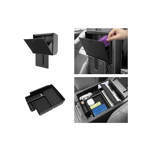 Hellet 2PCS Center Console Organizer Compatible with Toyota 2010-2020 2021 2022 2023 2024 4Runner Interior Accessories Storage Box Organizer Tray Hidden Storage Box - size: for Toyota 2010-2024 4runner (2PCS Hidden)