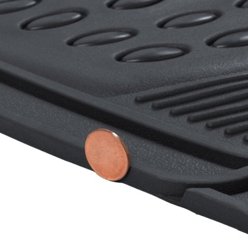 BDK Contour Liners - Original Heavy Duty Rubber Floor Mats for Car SUV Truck & Van - All Weather Protection (Original)