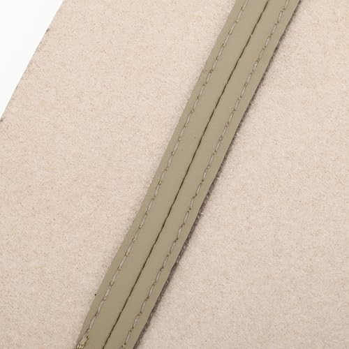 X AUTOHAUX Pair Synthetic Leather Car Front Door Panels Armrest Cover Beige for Honda Civic 2006-2011 Sedan - color: beige