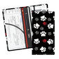 Leather Car Registration and Insurance Card Holder, Cute Car Accessories Vehicle Glove Box Car Organizer for Documents, Cards, License Cute White Red Dog Paws - color: Cute White Red Dog Paws