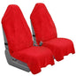 Car Seat Towel Cover, Universal Front Seat Protector for Cars, SUVs and Trucks, Sweat Towel Car Seat Cover for Gym, Yoga, Swimming, Pets and Family Travel, Haute Red, 2 Pack - color: Haute Red