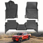 KARPAL Floor Mats Fit for Toyota Tacoma 2024-2026 Double Cab Auto Trans (Not Hybrid), Custom Fit All Weather TPE Floor Liners, 1st&2nd Row Mat, Tacoma TRD/SR/SR5/limited Accessories - style: 2024-2026 | For Toyota Tacoma Double Cab | 1st & 2nd Row