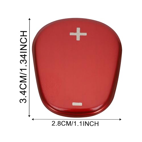 TOMALL Stainless Steel Car Gear Shift Knob Cover Compatible with Chevy Equinox 2018-2020 Shift Panel Trim Gear Lever Cover Trim for Car Interior Center Console Accessories (Red)