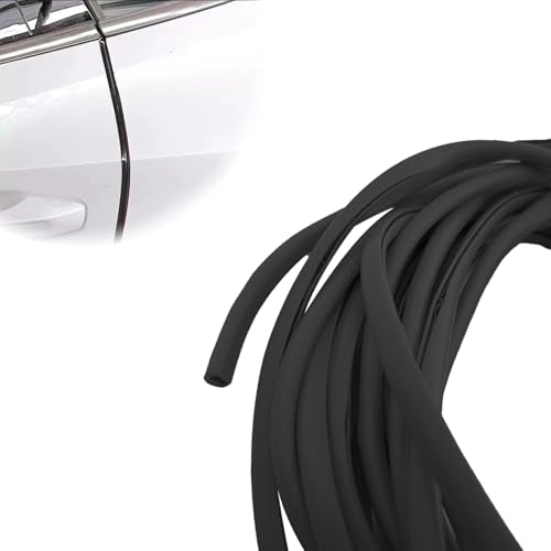 16FT (5M) Car Door Edge Protector, Universal U Shape Trim Molding Rubber Seal Protector with Fits Most Cars (Black) - color: Black