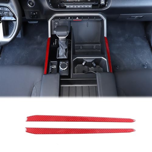 Aunginsy Inner Center Console Gear Control Panel Side Strip Cover Trim Compatible with Toyota Tundra/Sequoia 2022-2024 Car Center Console Gear Box Side Panel Protect Sticker Moulding Strip Accessories - size: Gear Control Panel Side Strip Trim