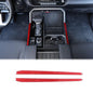Aunginsy Inner Center Console Gear Control Panel Side Strip Cover Trim Compatible with Toyota Tundra/Sequoia 2022-2024 Car Center Console Gear Box Side Panel Protect Sticker Moulding Strip Accessories - size: Gear Control Panel Side Strip Trim