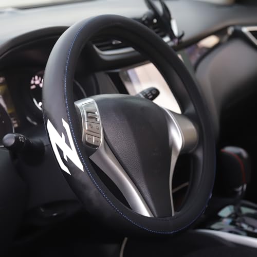 XITER Leather Steering Wheel Cover for Nissan Z 2023-2026-With "Z" LOGO - color: Nissan Z 2023-2026,With "Z" LOGO