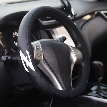 XITER Leather Steering Wheel Cover for Nissan Z 2023-2026-With "Z" LOGO - color: Nissan Z 2023-2026,With "Z" LOGO