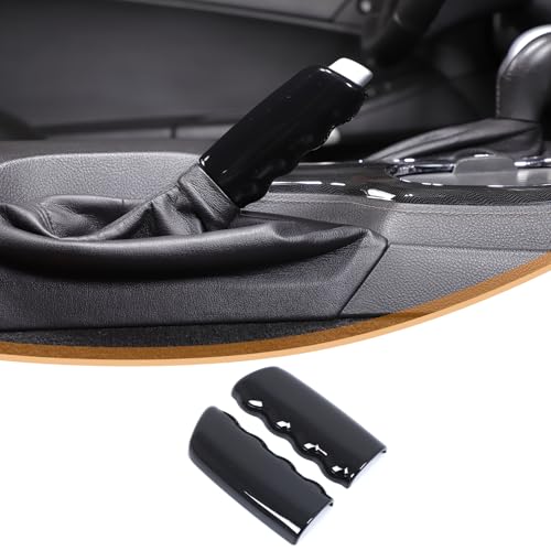 for Corvette C6 Car Handbrake Cover ABS Parking Brake Lever Decorative Protector Brake Handle Cover Compatible with Corvette C6 2005-2013 Interior Accessories (Piano Black) - color: Piano Black