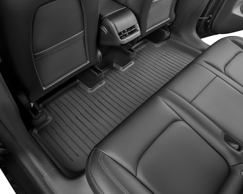 SUPER LINER Tesla Model Y Floor Mats 2021-2024 | Custom Fit All-Weather 9-Piece Set TPE Material |Full Coverage Floor Mats Back Seat Protector, Cargo Liner, Trunk & Interior Accessories - size: For Model Y 2021-2024*9pcs