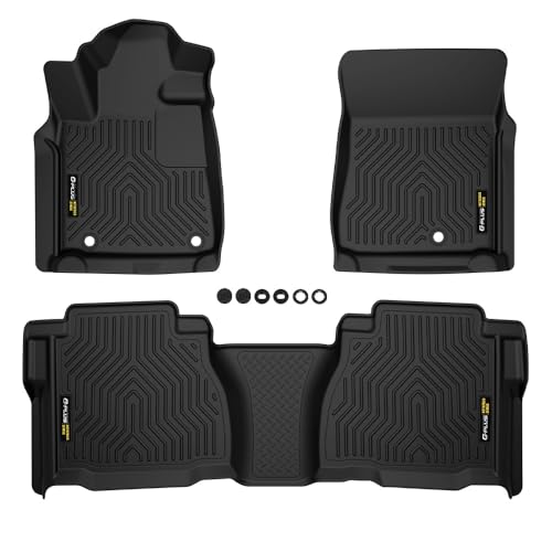 G-PLUS TPE Cargo Liners,Compatible with 2007-2011 Toyota Tundra Double/CrewMax Cab Pickup,All Weather Full Cover Protection Floor Liner Front & 2nd Row 3PCS - size: Fit Toyota Tundra 2007-2011 | Crew Cab | 3PCS