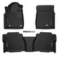G-PLUS TPE Cargo Liners,Compatible with 2007-2011 Toyota Tundra Double/CrewMax Cab Pickup,All Weather Full Cover Protection Floor Liner Front & 2nd Row 3PCS - size: Fit Toyota Tundra 2007-2011 | Crew Cab | 3PCS