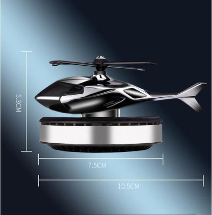 Car Air Fresheners with Solar Rotating Car Fragrance Diffuser Creative Car Perfume Decoration Car Dashboard Aromatherapy Ornament Solar Helicopter Perfume Ornament Home Office Desktop Decoration A