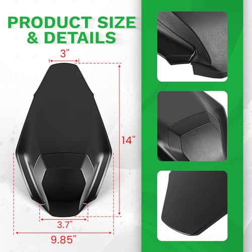 Rear Seat Cowl for Z900 Z900 SE 2025 2026, Mototcycle Tail Passenger Pillion Seat Cover Cowl Fairing Protector (Matte Black) - color: Matte Black