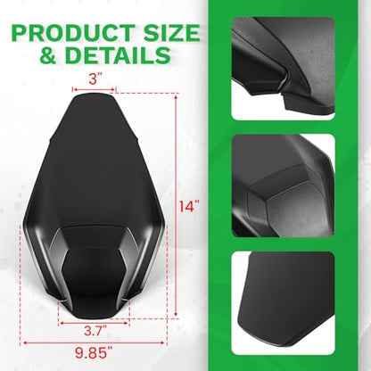 Rear Seat Cowl for Z900 Z900 SE 2025 2026, Mototcycle Tail Passenger Pillion Seat Cover Cowl Fairing Protector (Matte Black) - color: Matte Black