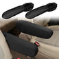 2PC Car Front Seat Armrest Covers,Universal Size Seat Arm Rest Cover,Flat Cloth Fabric Armrest Cover,Car Interior Accessories(Black,1Pair)