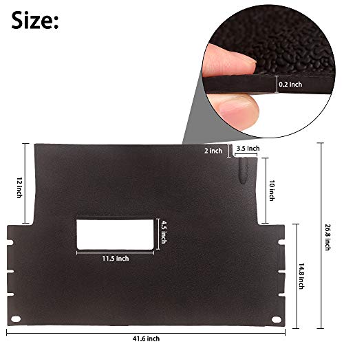 10L0L Full Coverage Liner Floor Mat for Club Car Precedent 2004-up, Club Car Tempo & Onward 2017-2022 Golf Cart, Replaces OEM# 102504801 102504802 103926401