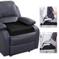 HOMBYS Wedge Recliner Seat Cushion for Long Sitting Chair, Cushion for Elderly Esay to Get Up,5" Thick 20"x20" Large Pressure Relief Seat Cushion for Recliner, Office, Car, Velvet & Foam, Black - color: Black