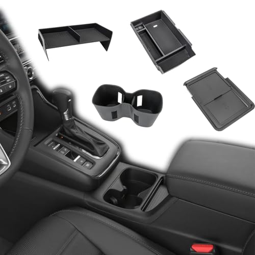 4PCS Center Console Organizer Compatible with 2023 2024 2025 2026 Honda CRV Secondary Box Insert Divider Armrest Storage Tray Hidden Storage Tray Cup Holder Interior Accessories - size: 3 Pcs Center Console Organizer+Cup Holder