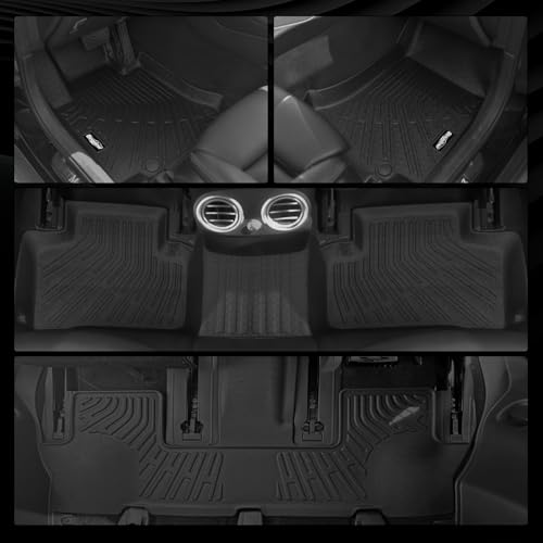 Floor Mats for Acura MDX 2007-2013, Trunk Mat with Backrest Mat All Weather TPE Protector for Acura MDX Accessories - size: 16)MDX|2007-2013