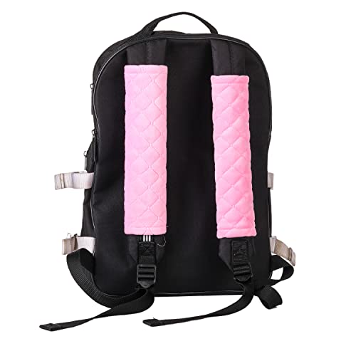 Amooca Soft Automotive Seat Belt Cover Seatbelt Shoulder Pad Neck Protector Cushions Universal Fit SUV Trucks Backpack 2 PCS Pink 10.2in - color: Pink, size: 10.2in-2pc