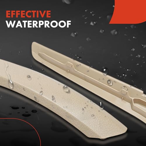 A-Premium Pair Door Armrest Brackets Compatible with BMW E84 Series X1 2010-2015, Door Handle Cover 2-PCS, Driver and Passenger Side, Beige, Inner Door Grab Handle - Replace # 51412991777, 51412991778