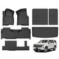 Hutisya-Floor Mats & Cargo Liner Set Fit for 2021-2026 Chevy Tahoe & GMC Yukon (Only 8 Seater, Not Fit XL) All Weather Anti-Slip & Durable TPE Full Set Liners Chevrolet Tahoe Car Accessories-Black - style: 15)For Tahoe & Yukon 2021-2026 Full Set