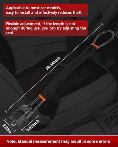 2026 Upgraded Steering Wheel Lock, Seatbelt Lock, Universal Anti-Theft Device, Car Lock, Anti-Theft Device with 3 Keys (Black) - color: BLACK2
