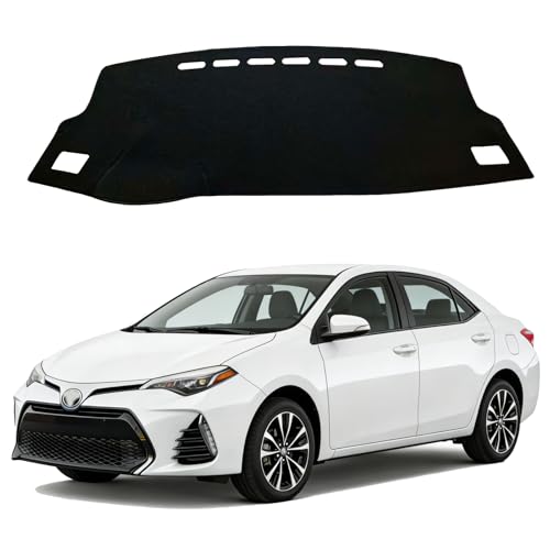 Dash Cover for Toyota Corolla 2014 2015 2016 2017 2018, Dashboard Cover mat Custom fit for Toyota Corolla 2014-2018,Protective Dashboard Accessory (Black) - color: Corolla 2014-2018 Black