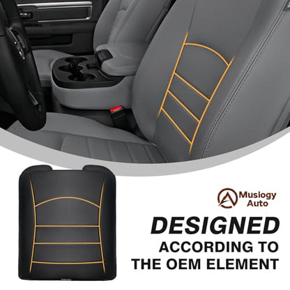 Center Console Armrest Cover Fit for Dodge Ram1500 2013-2018 & Ram2500/3500 2013-2026 Accessories, Comfort Armrest Pad Console Lid Cushion Vegan Leather 1-Inch Extra Thick(Jump Seat ONLY) - size: 3) 13-18 |RAM1500| 13-25 RAM2500/3500|Jump,+Thick