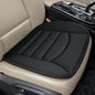 BOPUOVRE Memory Foam Car Seat Cushion with Breathable Fabric & Non-Slip Gel, Universal Fit for Car Truck Office Home 19.6x18x1.2 Black - size: Base