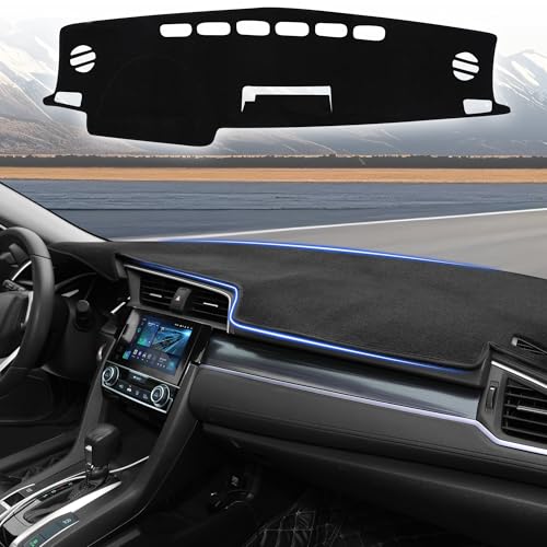 YYCKE Dash Cover Mat Custom Accessories Dashboard Pad Fit for Toyota RAV4 2013 2014 2015 2016 2017 2018 Accessories Dashboard Pad Carpet Protector - size: Toyota RAV4 2013-2018