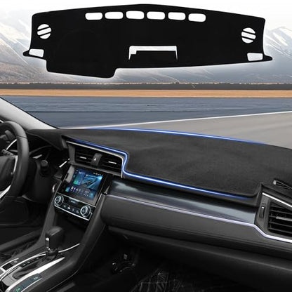 YYCKE Dash Cover Mat Custom Accessories Dashboard Pad Fit for Toyota RAV4 2013 2014 2015 2016 2017 2018 Accessories Dashboard Pad Carpet Protector - size: Toyota RAV4 2013-2018