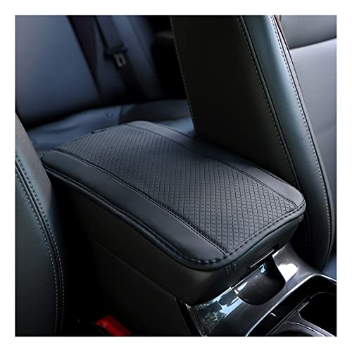 Ziciner Leather Car Center Console Armrest Pad, PU Waterproof Auto Seat Box Cover Protector, Hand Rest Cushion Protection Pad, Vehicles Interior Accessories Universal for Truck,SUV (Black A) - color: Black-A