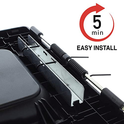 Center Console Lid Replacement Kit for 99-07 Silverado, Avalanche, Suburban, Sierra, Yukon - Replaces OEM 19127364, 19127365, 19127366 (Dark Gray) - color: Dark Gray